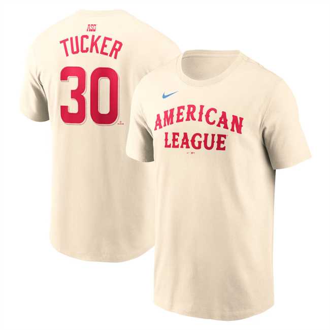 Men's American League #30 Kyle Tucker Cream 2024 All-Star Name & Number T-Shirt,We sell and wholesale Men's American League #30 Kyle Tucker Cream 2024 All-Star Name & Number T-Shirt on line form chian!